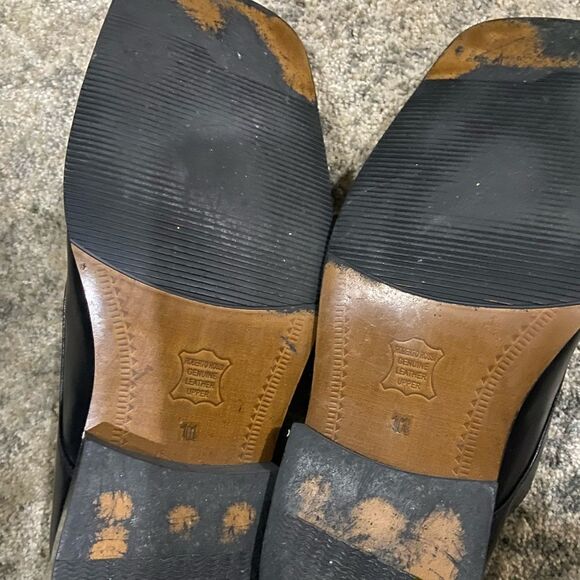 Roberto Rossi Italian Genuine Leather Square Toe Lace Up Dress Shoes Size 10.5M - Picture 7 of 7